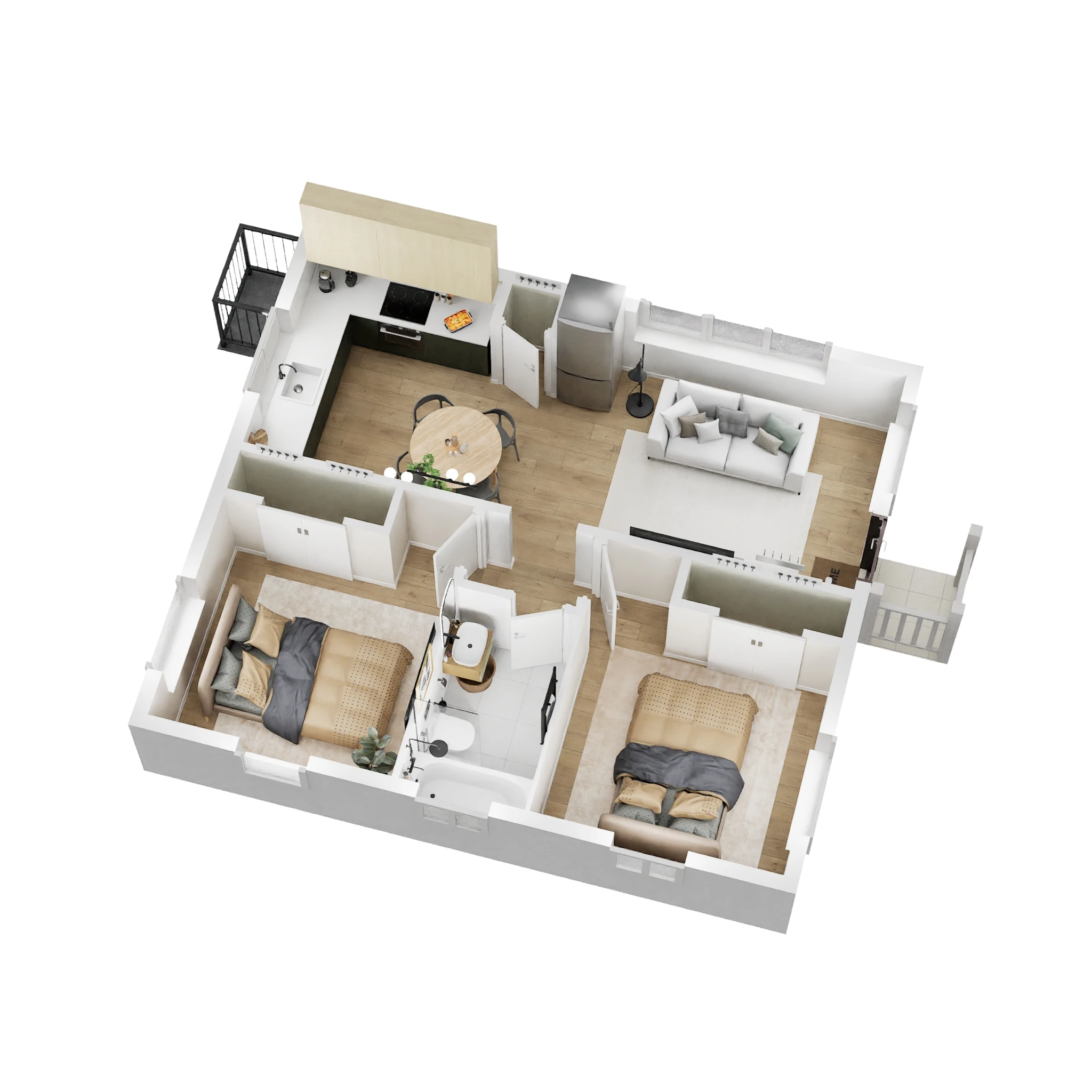 ADU Floor Plan_Option 3_1-Story_10