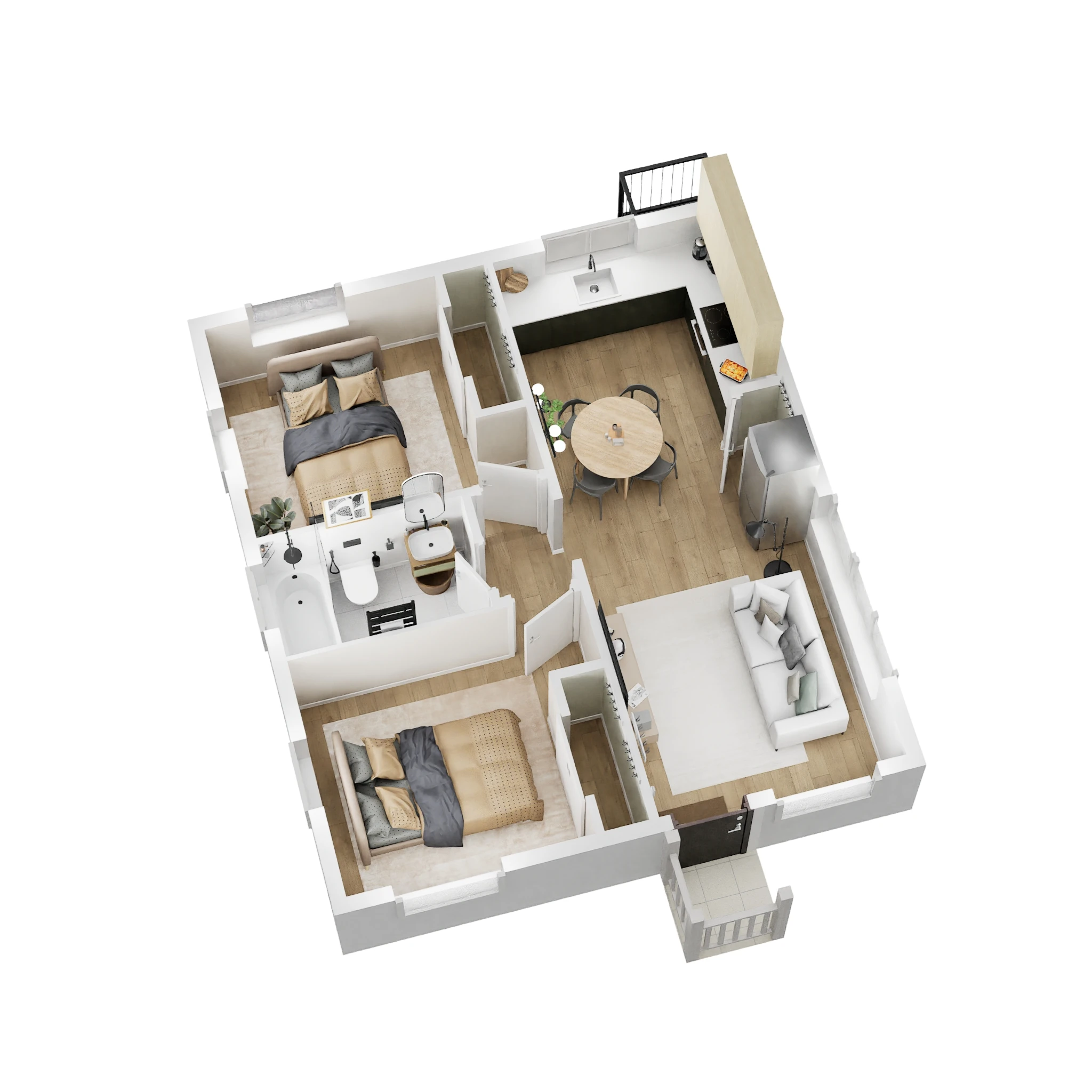 ADU Floor Plan_Option 3_1-Story_12