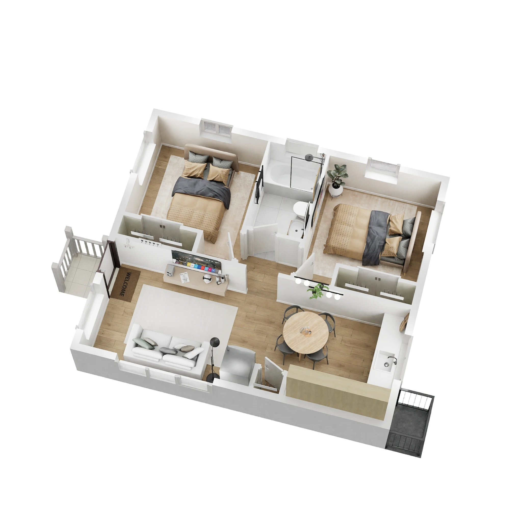 ADU Floor Plan_Option 3_1-Story_6