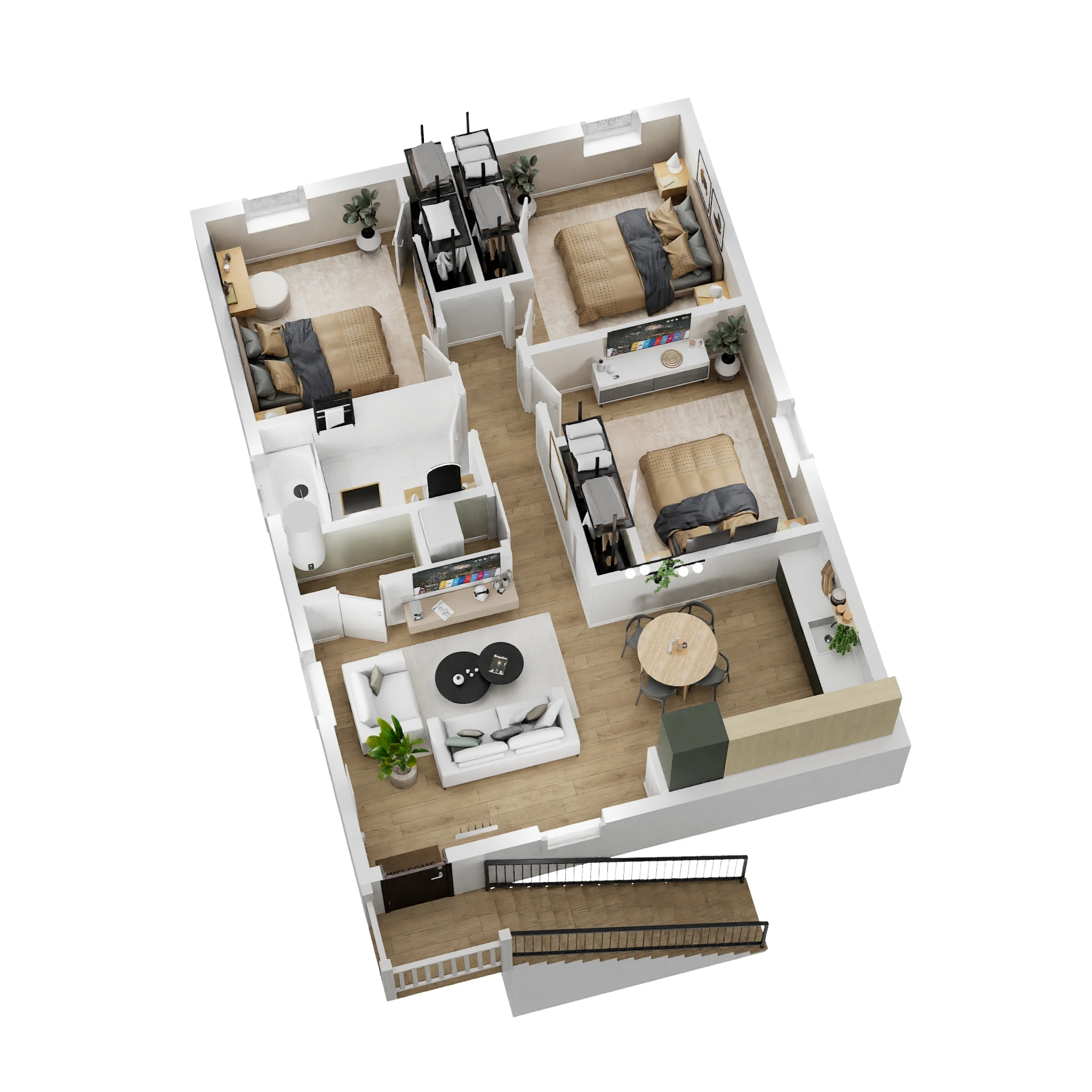 ADU Floor Plan_Option 3_2-Story_8